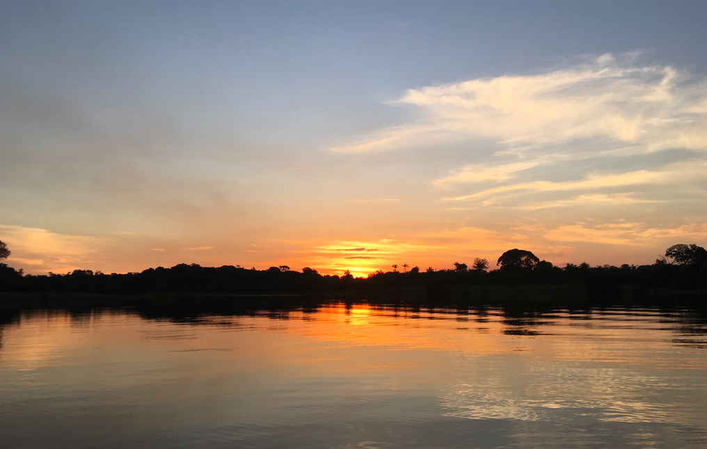 Tramonto sul rio delle Amazzoni - Brasile