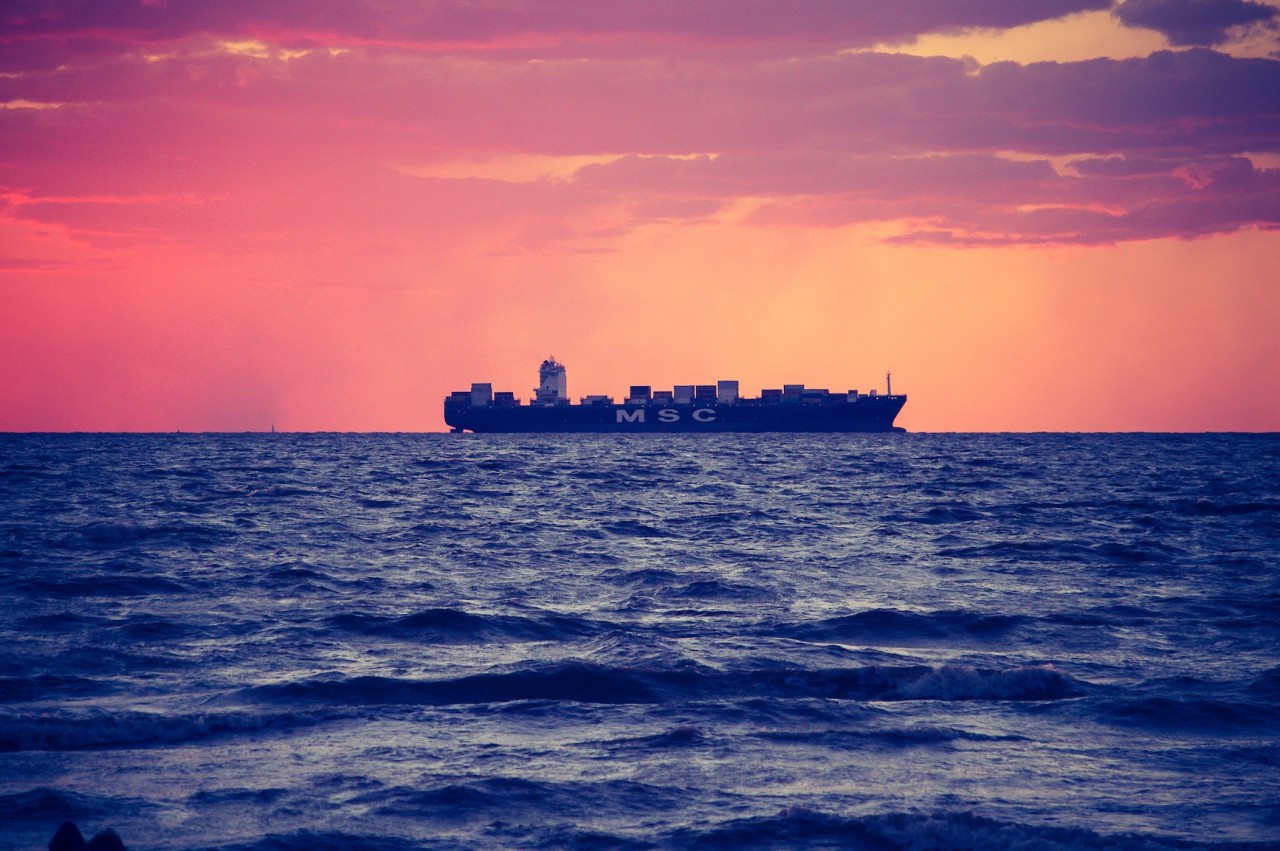 travelling on a cargo ship